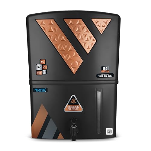 Proven Eleven RO Water Purifier | 10-Stage Purification with RO+UV+UF+TDS+AC Tech | Water Saver (Up to 60%) | Taste Adjuster | For Borewell, Tanker & Municipal Water | Made in India | 10L Storage