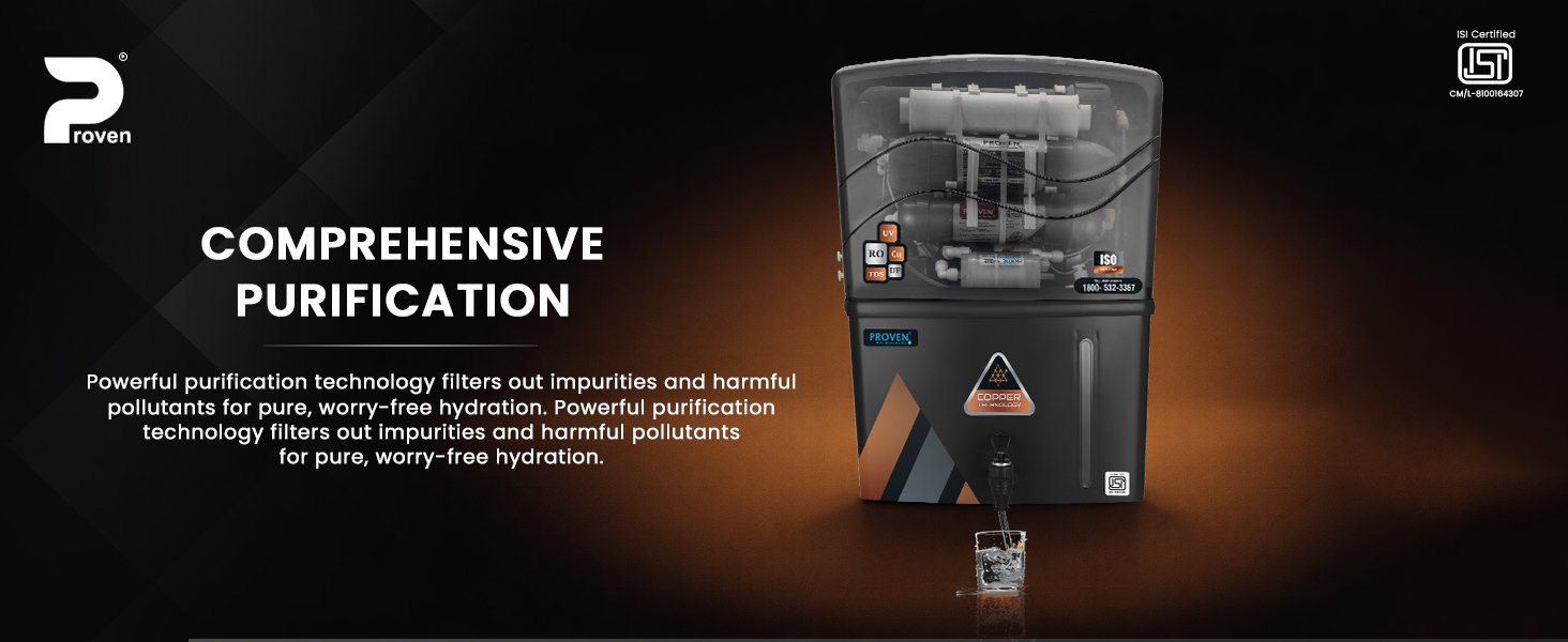 Proven Aqua RO Water Purifier for Home 12L Storage | 12 Stage Purification TDS Adjuster, RO+UV+COPPER+ZINC. Advance MTDS and HTDS Membrane, Suitable for all type water with 1 Year Warranty. — detail 8