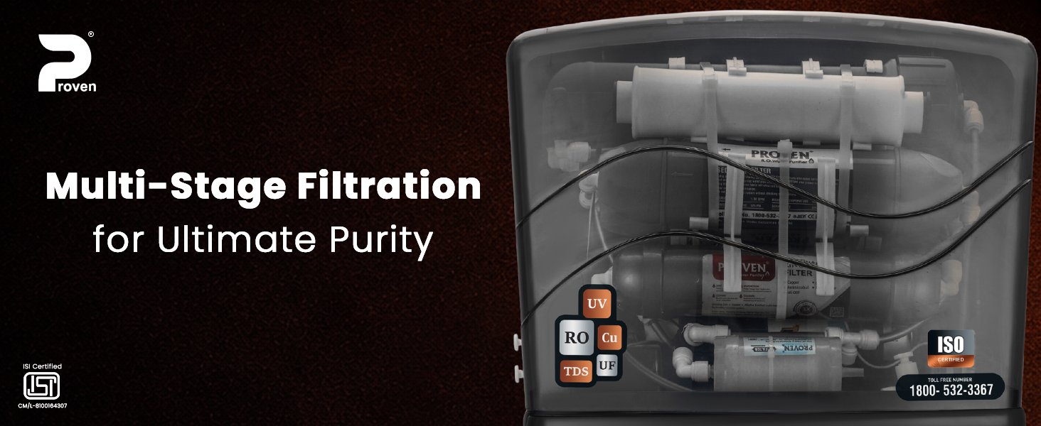 Proven Aqua RO Water Purifier for Home 12L Storage | 12 Stage Purification TDS Adjuster, RO+UV+COPPER+ZINC. Advance MTDS and HTDS Membrane, Suitable for all type water with 1 Year Warranty. — detail 4