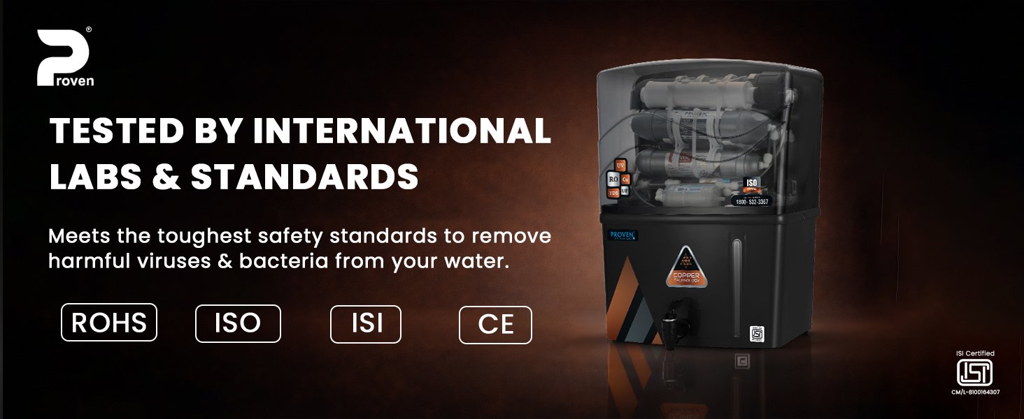 Proven Aqua RO Water Purifier for Home 12L Storage | 12 Stage Purification TDS Adjuster, RO+UV+COPPER+ZINC. Advance MTDS and HTDS Membrane, Suitable for all type water with 1 Year Warranty. — detail 9