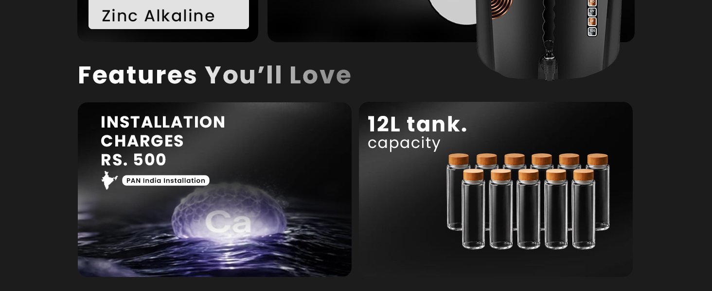 Proven Pixer Water Purifier RO + UV + UF Elegant Black with Full Transparent Front with Copper, High TDS Adjuster, Made in India, ISI Certified | 12L Tank | 12 Stage Purification | 1 Year Warranty — detail 4