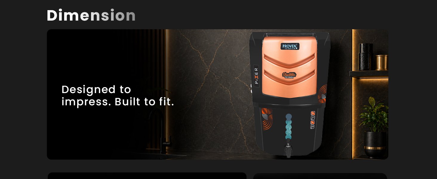 Proven Pixer Aqua RO+UV+UF+Copper Water Purifier | 12L Tank | TDS Controller | ISI Certified | Sleek Black Design | Made in India | 1-Year Warranty | Ideal for Home & Kitchen Use. — detail 5