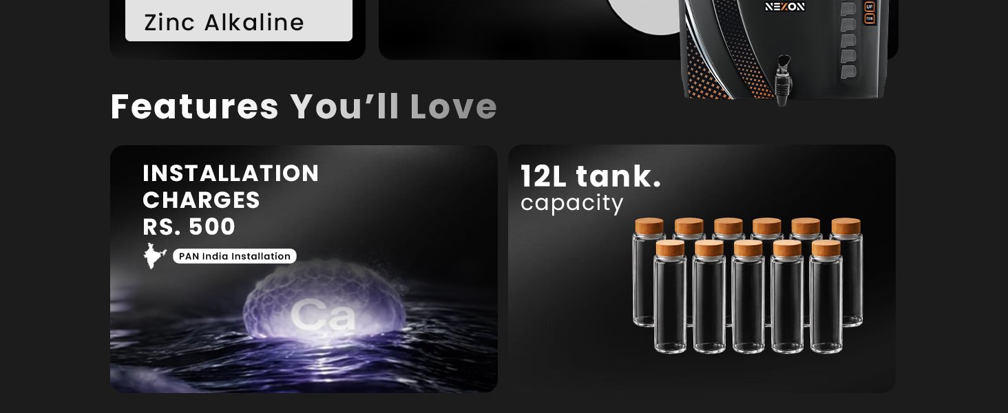 Proven Nexon Water Purifier – RO + UV + UF with Copper, Zinc, Alkaline Technology, LED Indicators 12L Storage, TDS Adjuster, Made in India, ISI | 12 Stage Purification | 1 Year Warranty — detail 4