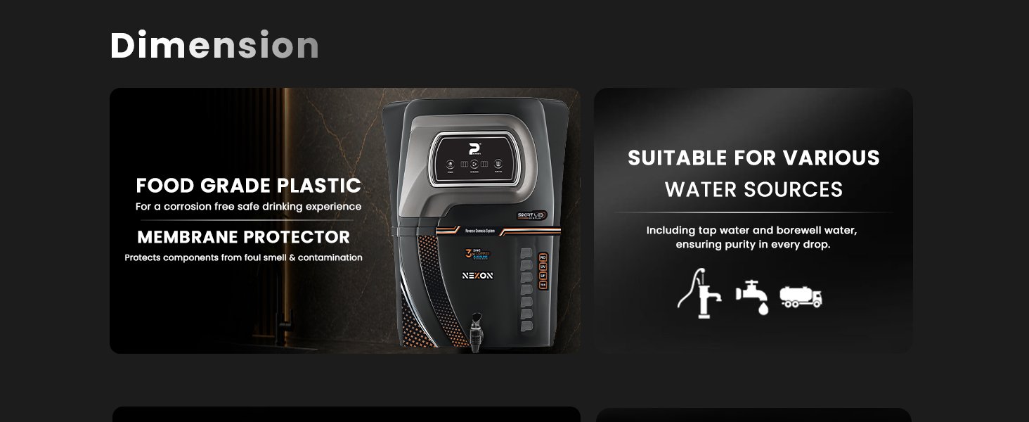 Proven Nexon Water Purifier – RO + UV + UF with Copper, Zinc, Alkaline Technology, LED Indicators 12L Storage, TDS Adjuster, Made in India, ISI | 12 Stage Purification | 1 Year Warranty — detail 5