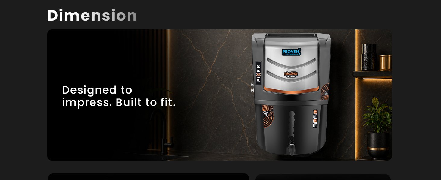 Proven Pixer RO + UV + UF Water Purifier for Home | 12L | Copper, Zinc, Alkaline | TDS Adjuster | ISI Certified | 1-Year Warranty — detail 5