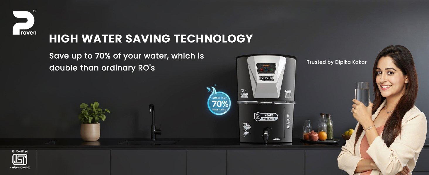 Proven Jupiter RO Water Purifier For Home | No Service for 2 Years | RO+UV+UF+TDS Adjuster | Zinc, Copper, Alkaline | 12L Storage | Ideal for Borewell & Hard Water | ISI Certified | Free Prefilter - Black Grey — detail 6