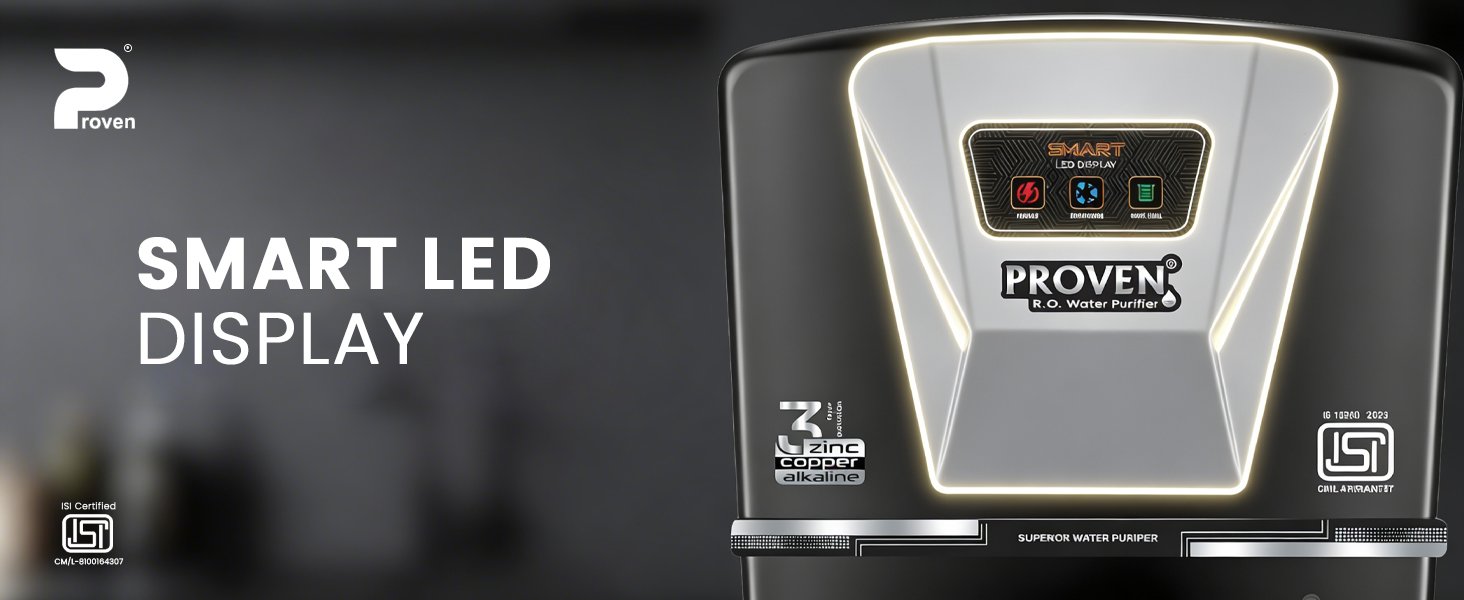 Proven Jupiter RO Water Purifier For Home | No Service for 2 Years | RO+UV+UF+TDS Adjuster | Zinc, Copper, Alkaline | 12L Storage | Ideal for Borewell & Hard Water | ISI Certified | Free Prefilter - Black Grey — detail 3
