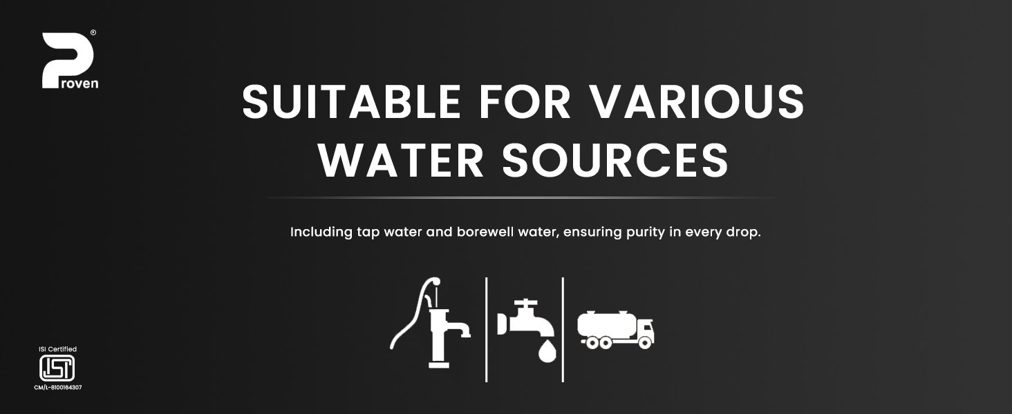 Proven Jupiter RO Water Purifier For Home | No Service for 2 Years | RO+UV+UF+TDS Adjuster | Zinc, Copper, Alkaline | 12L Storage | Ideal for Borewell & Hard Water | ISI Certified | Free Prefilter - Black Grey — detail 11