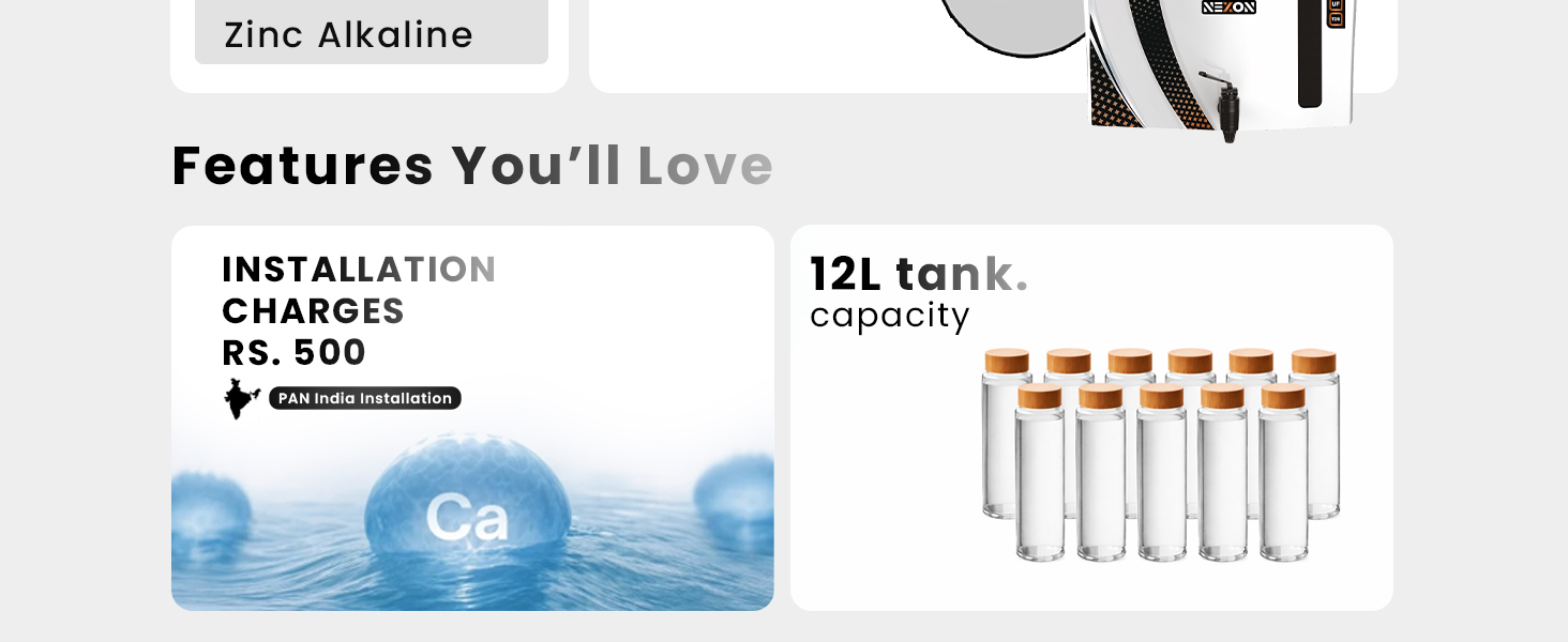 Proven Nexon White Water Purifier – RO + UV + UF with Copper, Zinc, Alkaline Technology, LED Indicators 12L Storage, TDS Adjuster, Made in India, ISI | 12 Stage Purification -1 Year Warranty — detail 4